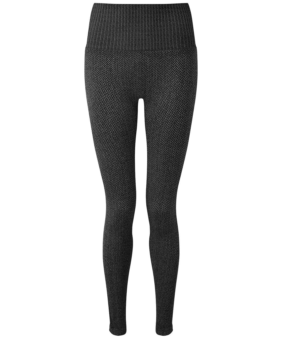 Charcoal - Women's TriDri® knitted city leggings Leggings TriDri® Activewear & Performance, Exclusives, Fashion Leggings, Leggings, Lounge Sets, New For 2021, New Styles For 2021, Rebrandable, Sports & Leisure Schoolwear Centres