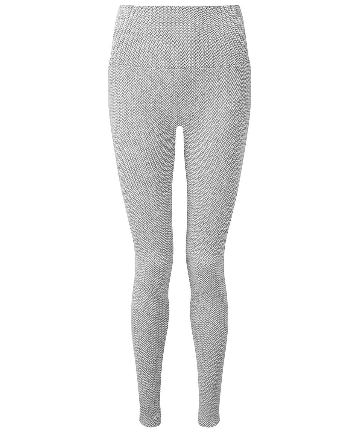 Heather Grey - Women's TriDri® knitted city leggings Leggings TriDri® Activewear & Performance, Exclusives, Fashion Leggings, Leggings, Lounge Sets, New For 2021, New Styles For 2021, Rebrandable, Sports & Leisure Schoolwear Centres