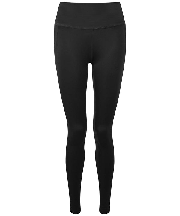 Black - Women's TriDri® high-shine leggings Leggings TriDri® Activewear & Performance, Back to the Gym, Exclusives, Fashion Leggings, Leggings, New For 2021, New Styles For 2021, Plus Sizes, Rebrandable, Sports & Leisure, Trousers & Shorts Schoolwear Centres