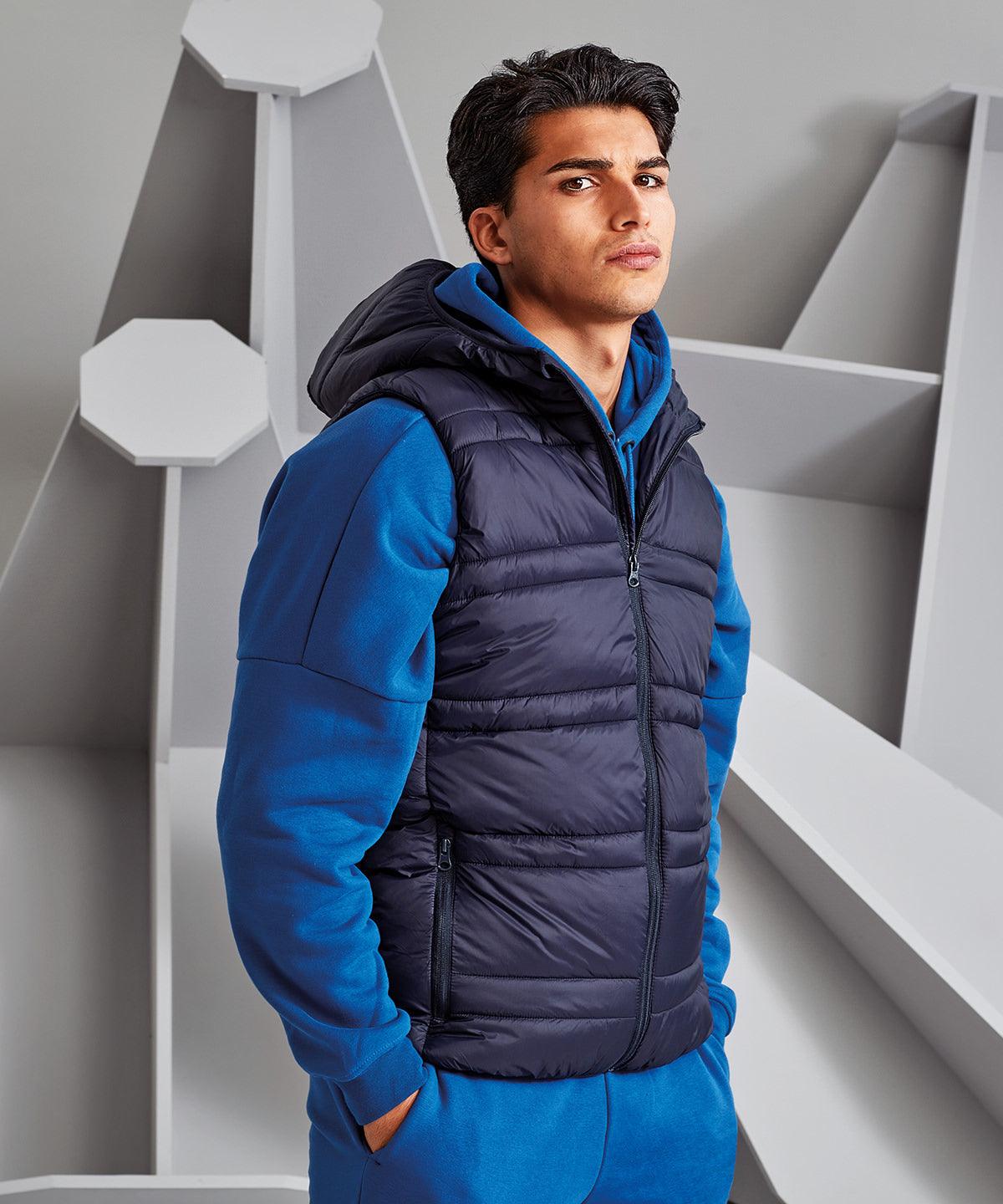 Black - Latitude hooded bodywarmer Body Warmers 2786 Gilets and Bodywarmers, Jackets & Coats, New For 2021, New In Autumn Winter, New In Mid Year, Padded & Insulation, Padded Perfection Schoolwear Centres