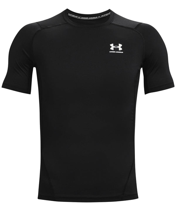 Black/Black - HeatGear® Armour short sleeve compression shirt Baselayers Under Armour Activewear & Performance, Baselayers, Exclusives, New Colours for 2021, Premium, Premium Sports, Sports & Leisure, Team Sportswear Schoolwear Centres