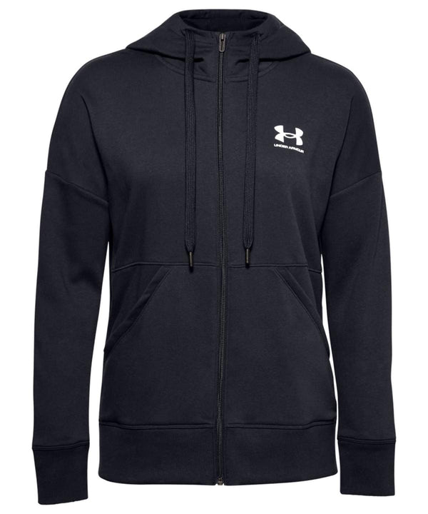 Black/White/White - Women’s Rival fleece full-zip hoodie Hoodies Under Armour Activewear & Performance, Exclusives, Hoodies, Must Haves, New Sizes for 2021, Outdoor Sports, Premium, Premium Sports, Sports & Leisure Schoolwear Centres