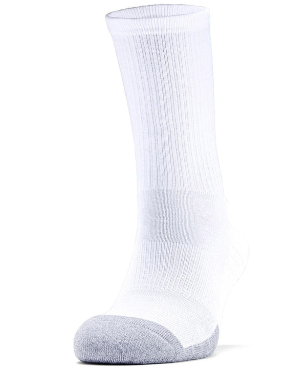 White/White/Steel - HeatGear® crews (pack of 3 pairs) Socks Under Armour Activewear & Performance, Exclusives, Gifting & Accessories, Premium, Premium Sports, Sports & Leisure Schoolwear Centres
