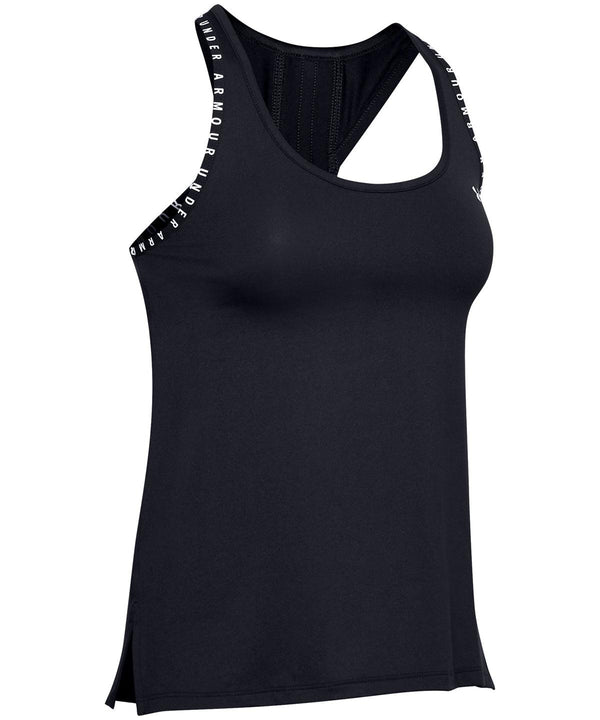 Black/Black/White - Women's knockout tank Vests Under Armour Activewear & Performance, Back to the Gym, Exclusives, New For 2021, New Styles For 2021, Sports & Leisure, T-Shirts & Vests, Team Sportswear Schoolwear Centres