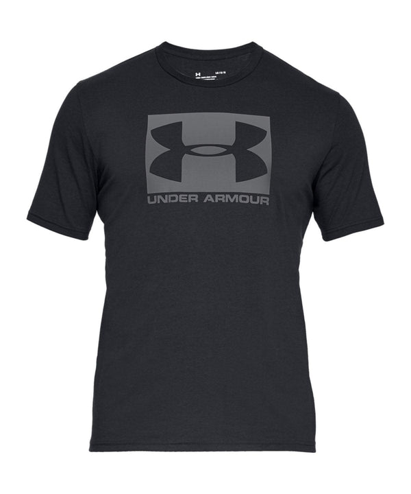 Black/Graphite - UA boxed sport style short sleeve T-Shirts Under Armour Back to the Gym, Exclusives, New Styles For 2022, On-Trend Activewear, T-Shirts & Vests Schoolwear Centres