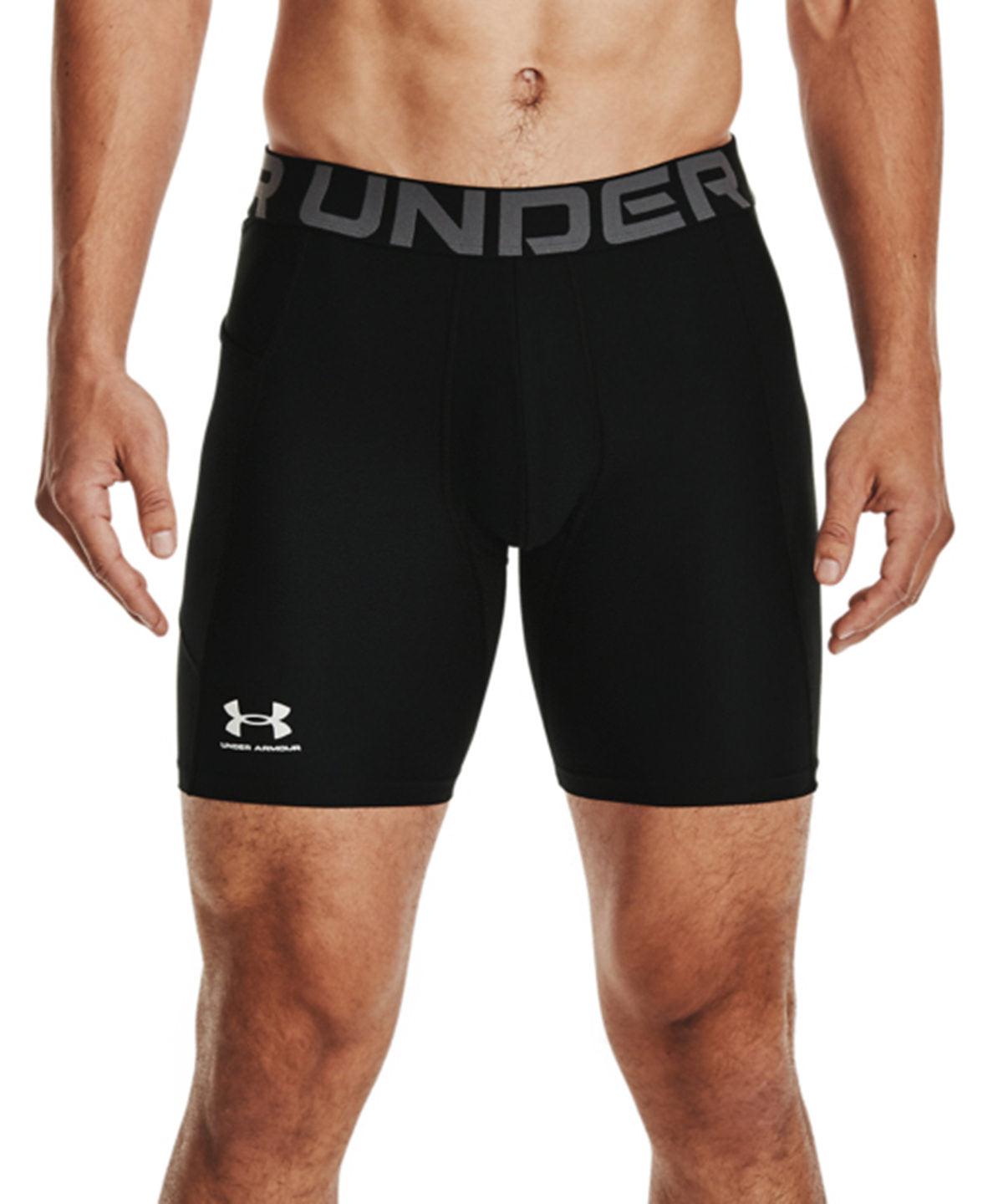 Black/White - UA HG armour shorts Shorts Under Armour Back to the Gym, Exclusives, Gymwear, New Styles For 2022, On-Trend Activewear, Trousers & Shorts Schoolwear Centres