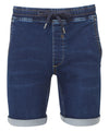 Blue - Men’s denim drawstring shorts Shorts Wombat New Styles for 2023, Rebrandable, Trousers & Shorts Schoolwear Centres