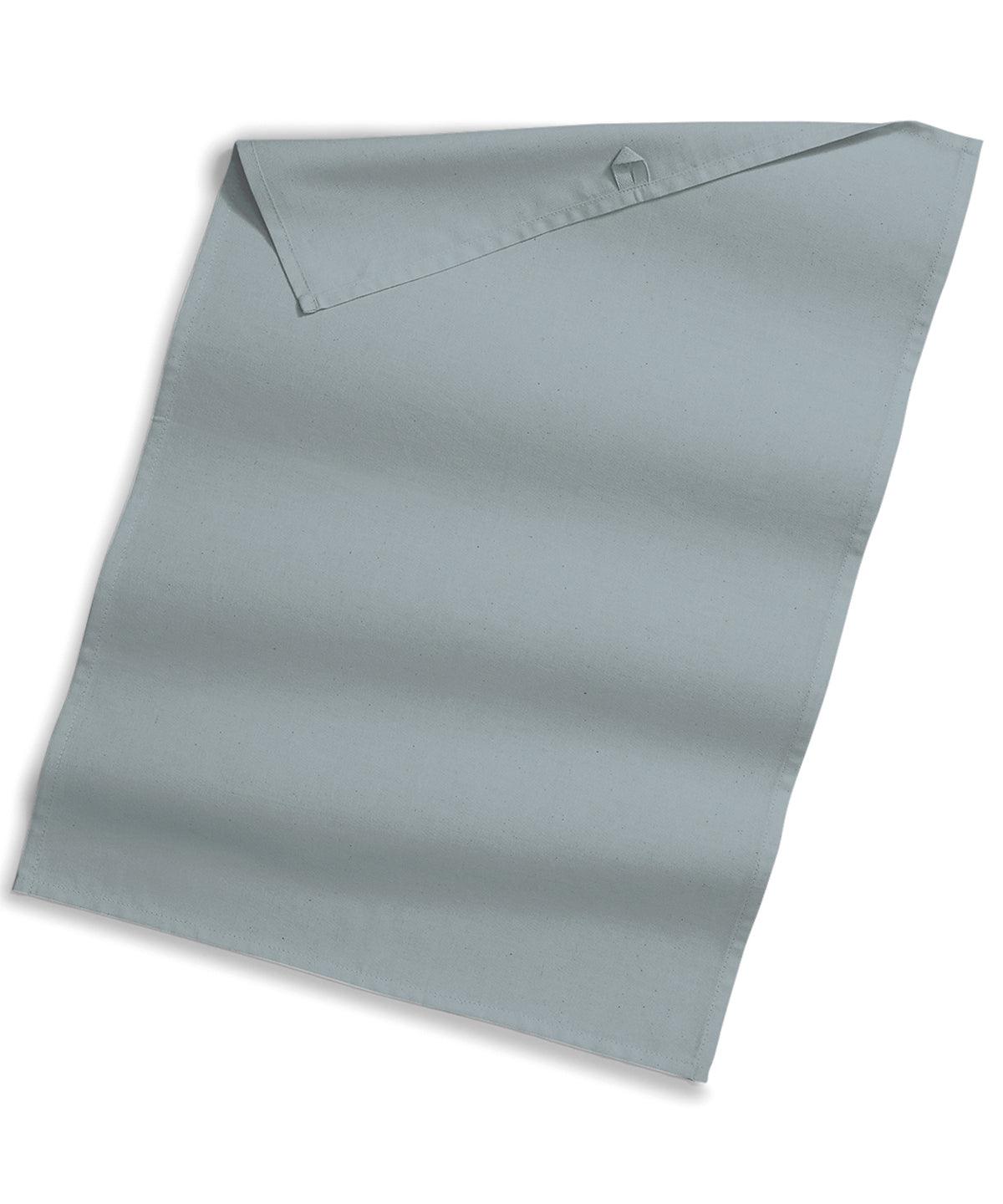 Pure Grey - Organic cotton tea towel Towels Westford Mill Homewares & Towelling, New For 2021, New Styles For 2021, Organic & Conscious Schoolwear Centres