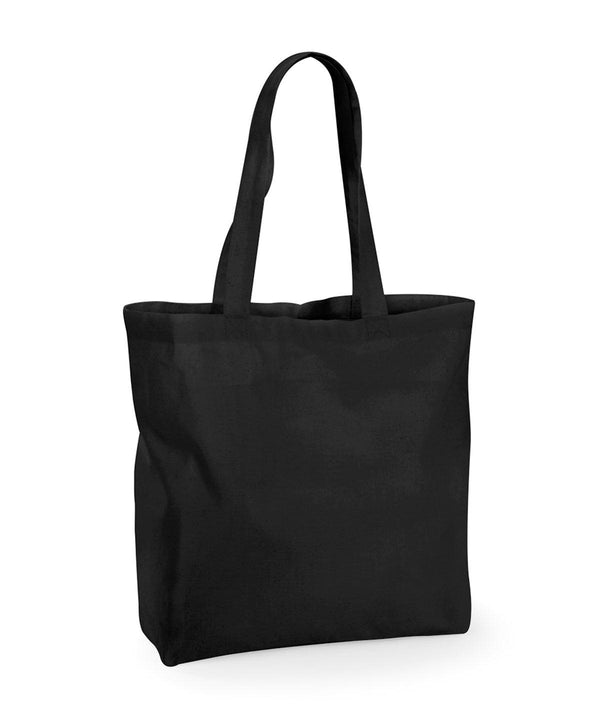 Black - Recycled cotton maxi tote Bags Westford Mill Bags & Luggage, New Styles For 2022, Organic & Conscious Schoolwear Centres