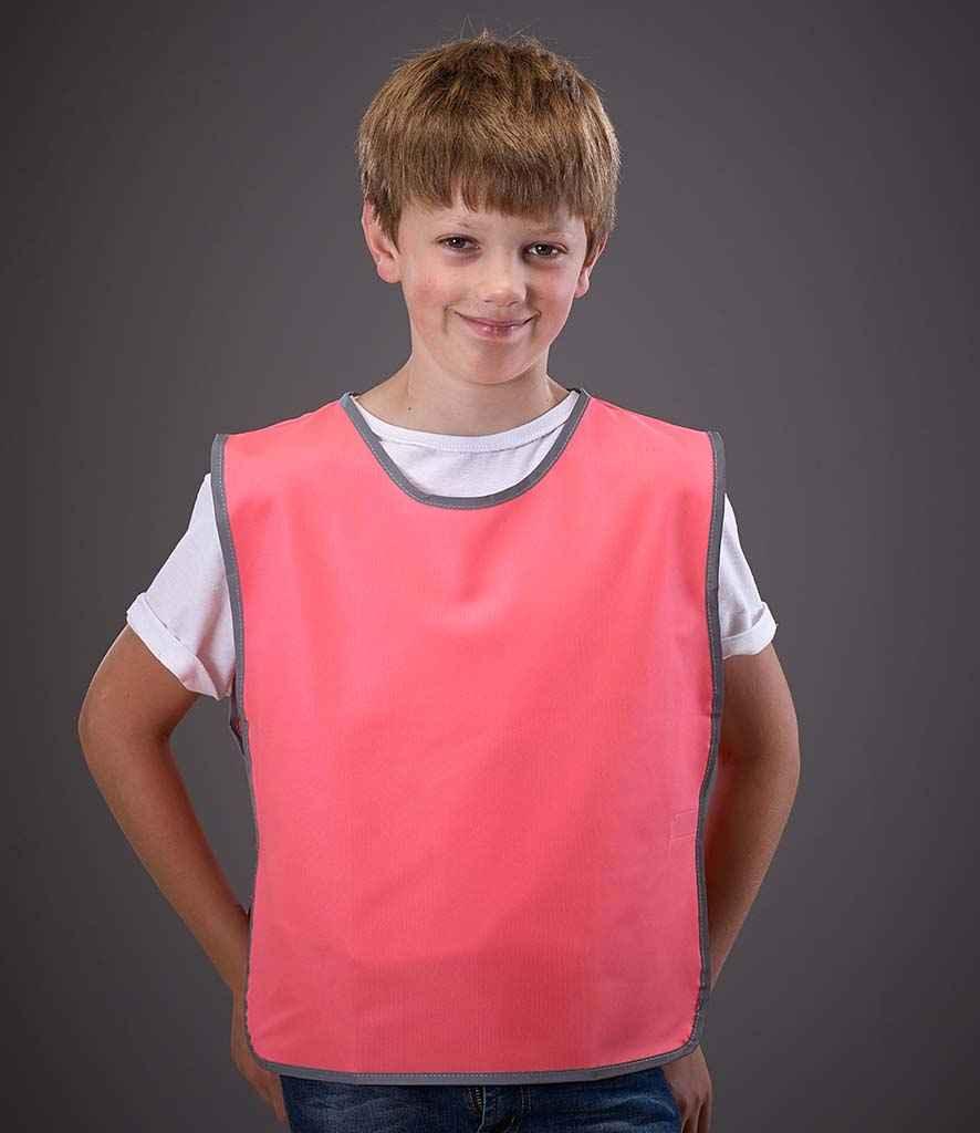 Yoko Hi-Vis Reflective Border Tabard | Pink Tabard Yoko hi-vis, Hi-vis Adult, Hi-vis Reflective Border Kids Waistcoat, Hi-vis Tops, Hi-Viz Premium P.E. Bag, style-yk100, workwear, Yoko Schoolwear Centres