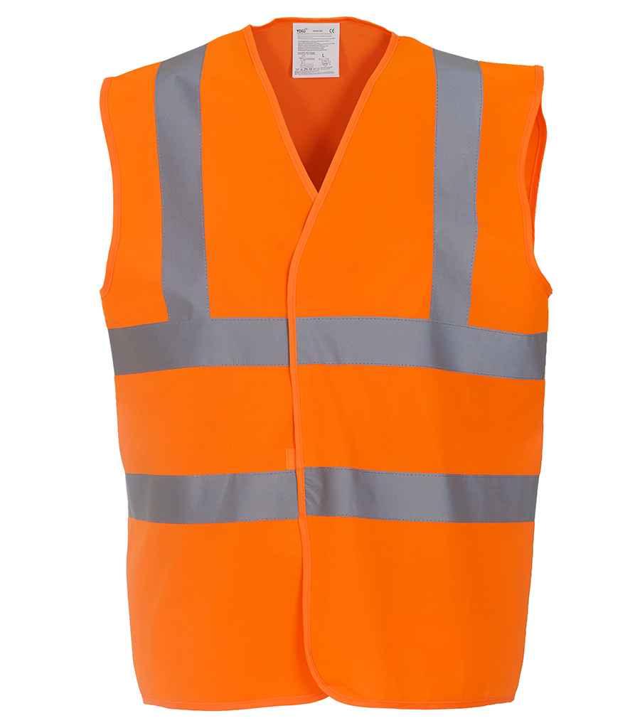 Yoko Hi-Vis Two Band and Braces Waistcoat | Orange Waistcoat Yoko hi-vis, Hi-vis Adult, Hi-vis Reflective Border Kids Waistcoat, Hi-vis Tops, Hi-Viz Premium P.E. Bag, style-yk102, workwear, Yoko Schoolwear Centres