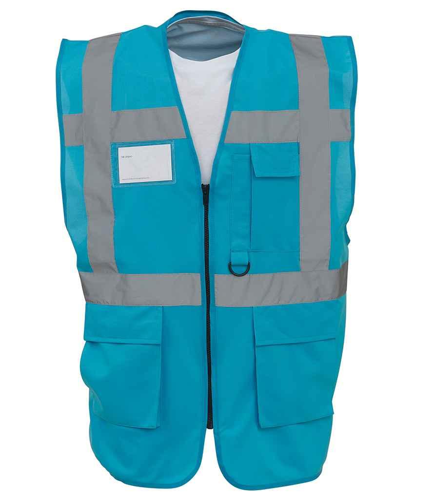 Yoko Executive Waistcoat | Sapphire Blue Waistcoat Yoko hi-vis, Hi-vis Adult, Hi-vis Reflective Border Kids Waistcoat, Hi-vis Tops, Hi-Viz Premium P.E. Bag, style-yk103, workwear, Yoko Schoolwear Centres