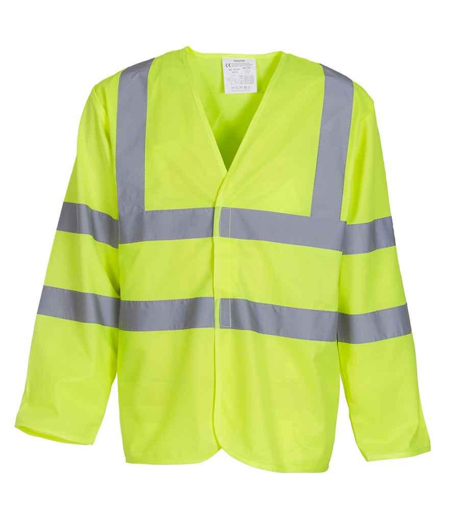 Yoko Hi-Vis Long Sleeve Jacket | Yellow Jacket Yoko hi-vis, Hi-vis Adult, Hi-vis Reflective Border Kids Waistcoat, Hi-vis Tops, Hi-Viz Premium P.E. Bag, style-yk105, workwear, Yoko Schoolwear Centres