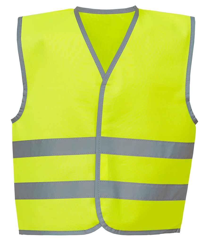 Yoko Kids Hi-Vis Two Band Waistcoat | Yellow Waistcoat Yoko hi-vis, Hi-vis Adult, Hi-vis Reflective Border Kids Waistcoat, Hi-vis Tops, Hi-Viz Premium P.E. Bag, style-yk106b, workwear, Yoko Schoolwear Centres