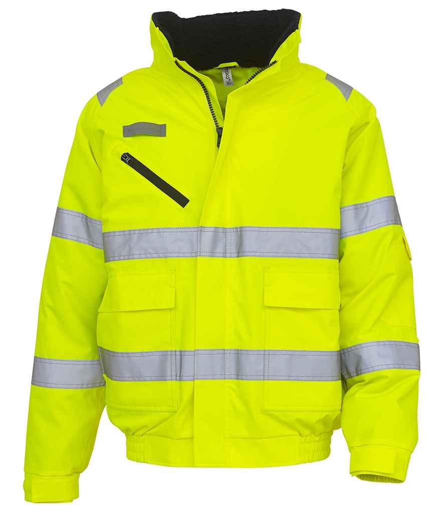 Yoko Fontaine Flight Jacket | Yellow Jacket Yoko hi-vis, Hi-vis Adult, Hi-vis Reflective Border Kids Waistcoat, Hi-vis Tops, Hi-Viz Premium P.E. Bag, style-yk213, workwear, Yoko Schoolwear Centres