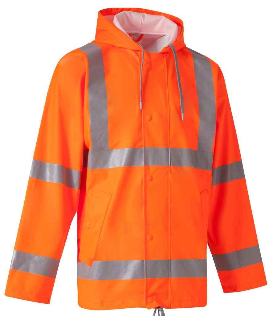 Yoko Hi-Vis Flex U-Dry Jacket | Orange Jacket Yoko hi-vis, Hi-vis Adult, Hi-vis Reflective Border Kids Waistcoat, Hi-vis Tops, Hi-Viz Premium P.E. Bag, style-yk220, workwear, Yoko Schoolwear Centres