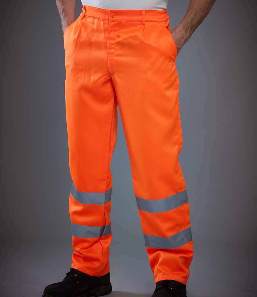 Yoko Hi-Vis Poly/Cotton Work Trousers | Orange Trousers Yoko hi-vis, Hi-vis Adult, Hi-vis Reflective Border Kids Waistcoat, Hi-vis Tops, Hi-Viz Premium P.E. Bag, style-yk300, workwear, Yoko Schoolwear Centres