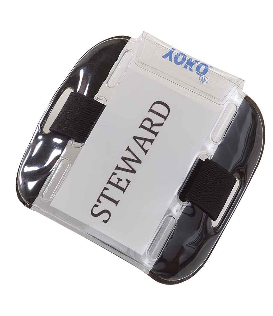 Yoko ID Arm Band | Black Accessory Yoko hi-vis, Hi-vis Adult, Hi-vis Reflective Border Kids Waistcoat, Hi-vis Tops, style-yk401, workwear, Yoko Schoolwear Centres