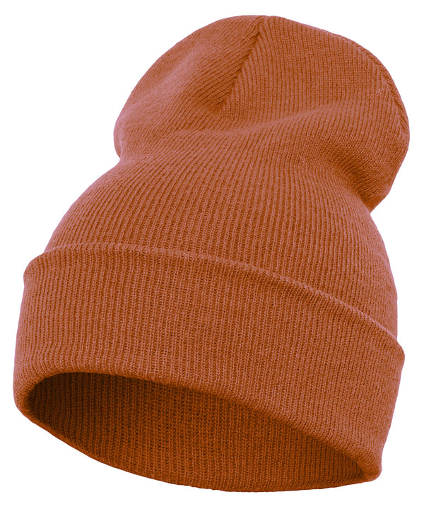 Toffee - Heavyweight long beanie (1501KC) Hats Flexfit by Yupoong Headwear, Must Haves, New Colours for 2023, Winter Essentials Schoolwear Centres