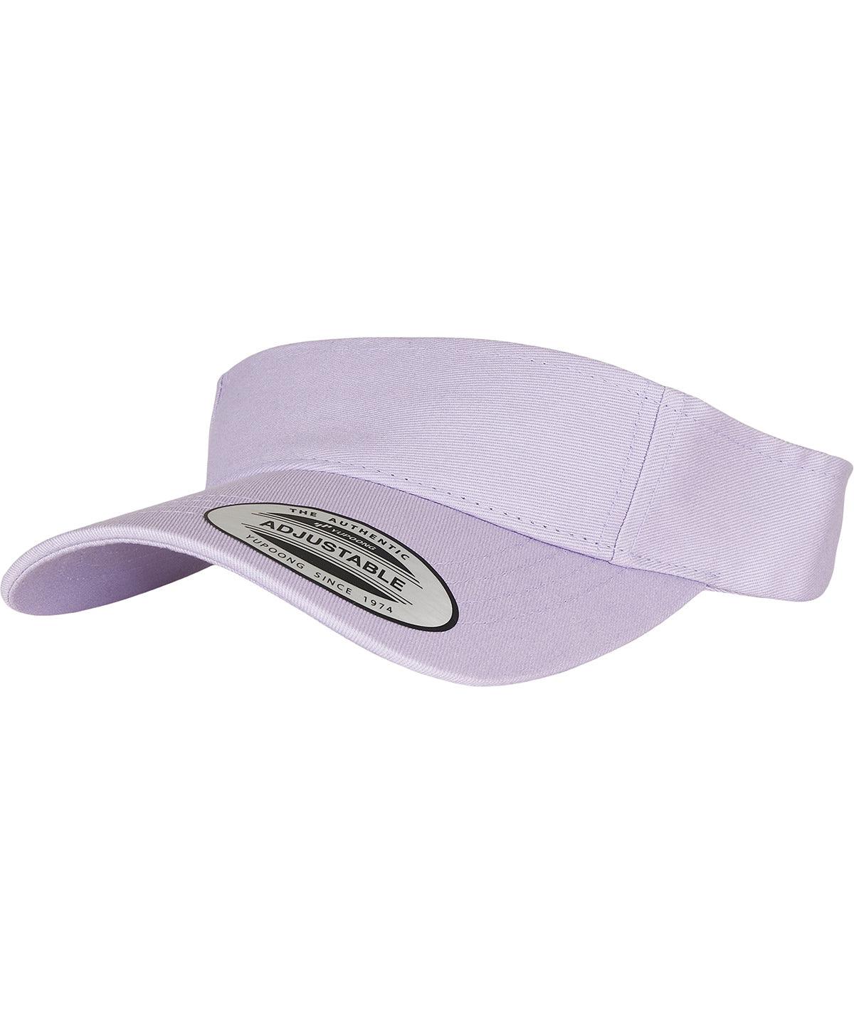 (8888) - Curved by Yupoong Colours cap visor 2022Rebrandable Lilac For Flexfit HeadwearNew