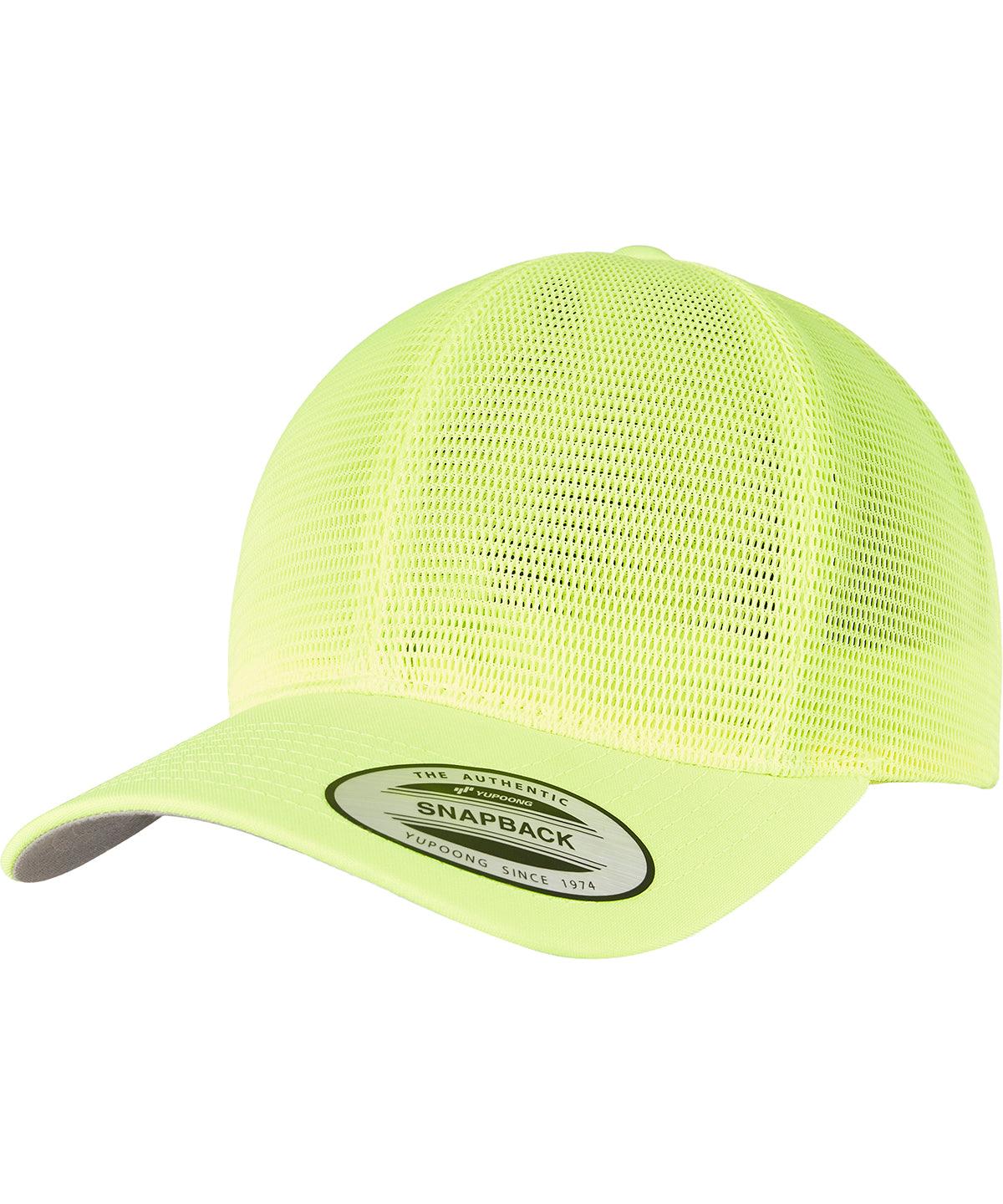 Neon Yellow - 360° omnimesh cap (6360) Caps Flexfit by Yupoong Headwear, New For 2021, New Styles For 2021 Schoolwear Centres