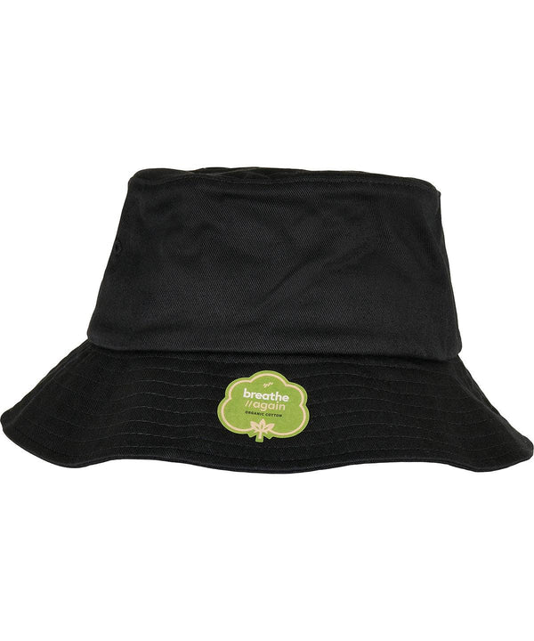 Black - Organic cotton bucket hat (5003OC) Hats Flexfit by Yupoong Headwear, New Styles for 2023, Organic & Conscious Schoolwear Centres