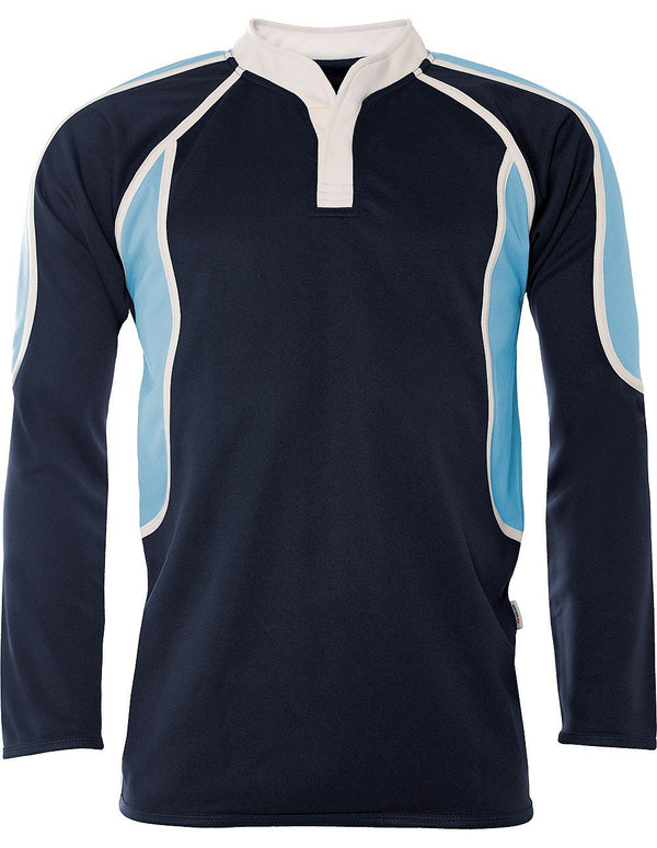 Chase High School - Pro-Tec Rugby Top Navy/Sky - Schoolwear Centres | School Uniform Centres