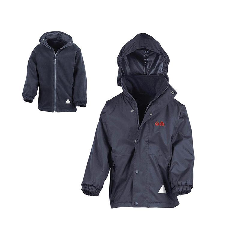 Great Berry Primary School - Navy Reversible Fleece Jacket with School Logo - Schoolwear Centres | School Uniform Centres
