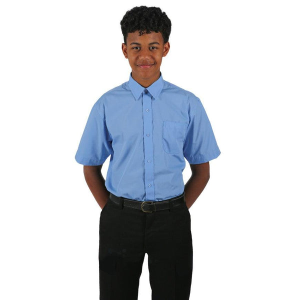 Boys Shirts (S/S & L/S) Three Packs | Girls Blouse (L/Sleeve) 3pk | Available in White & Blue - Schoolwear Centres | School Uniforms near me