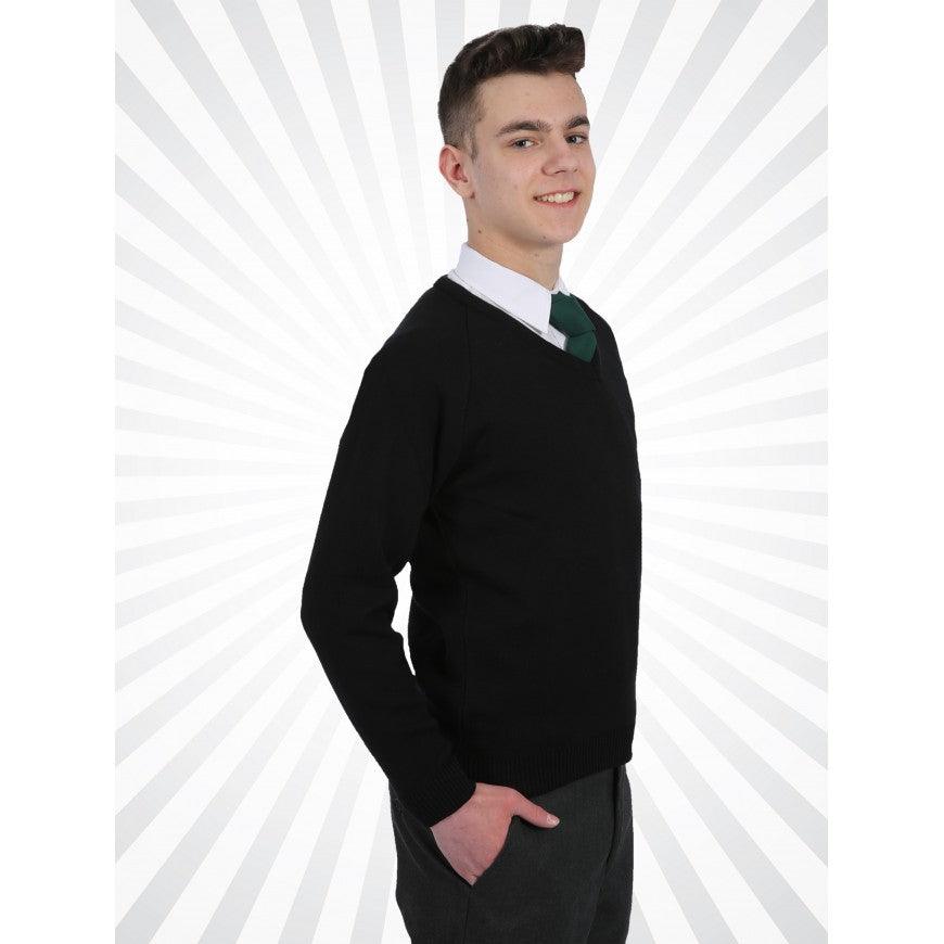 St Thomas More High School | Black Knitted (Knitwear) Jumper with School Logo
