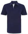 Men's classic fit contrast polo