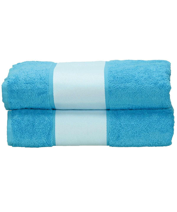 Aqua Blue - ARTG® SUBLI-Me® bath towel Towels A&R Towels Homewares & Towelling, Sublimation Schoolwear Centres