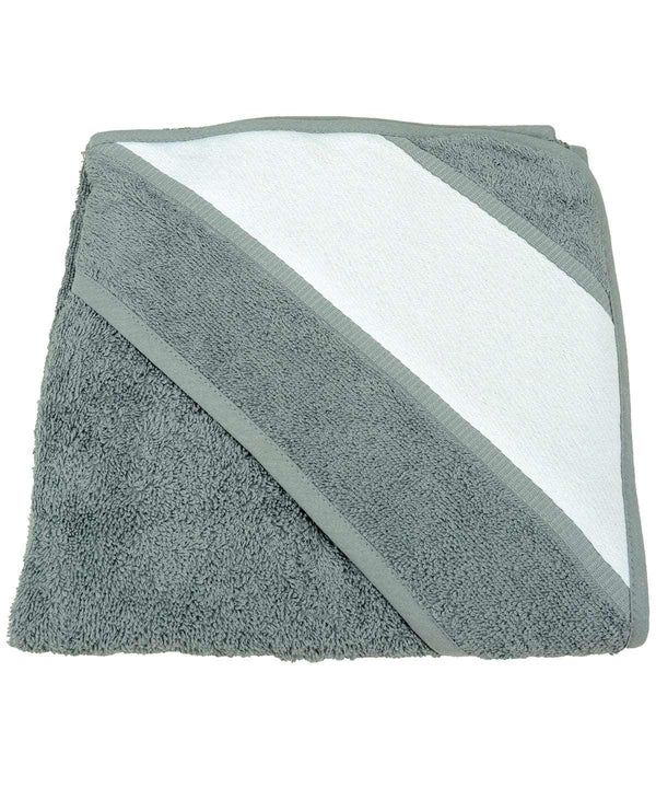 Anthracite Grey - ARTG® Babiezz® sublimation hooded towel Towels A&R Towels Gifting & Accessories, Homewares & Towelling, Sublimation Schoolwear Centres