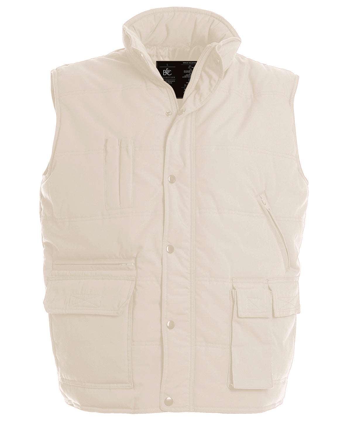 Beige - B&C Bodywarmer explorer Body Warmers B&C Collection Gilets and Bodywarmers, Jackets & Coats, Plus Sizes Schoolwear Centres