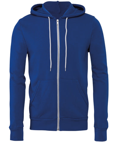 Unisex polycotton fleece full-zip hoodie