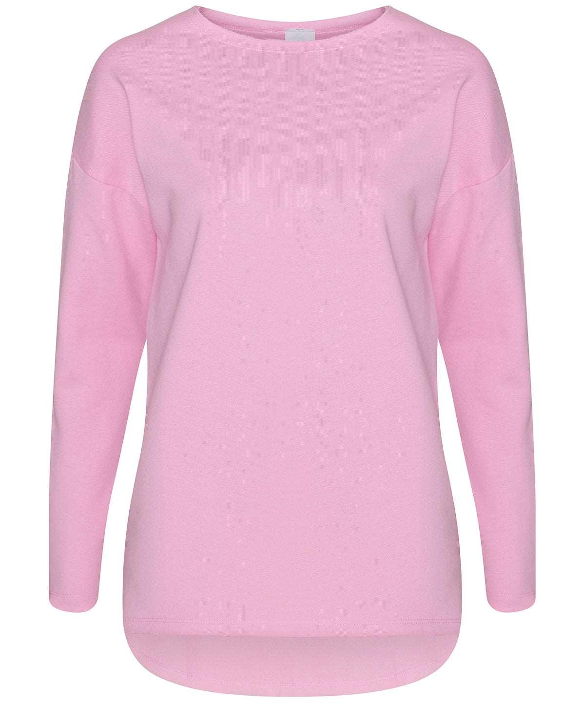 Baby Pink - Gals oversized sweatshirt Sweatshirts Comfy Co Lounge & Underwear, Sale, Sweatshirts Schoolwear Centres