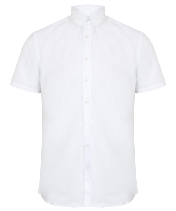 Modern short sleeve Oxford shirt