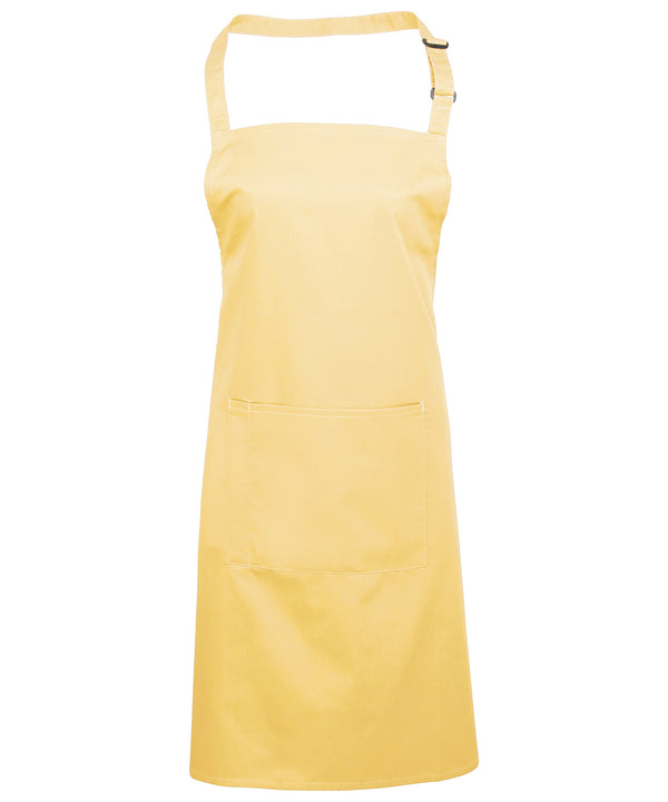 Colours bib apron with pocket