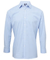 Microcheck (Gingham) long sleeve cotton shirt