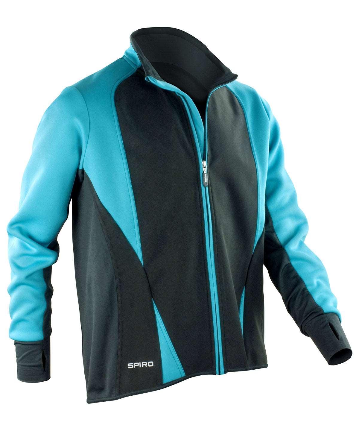 Aqua/Black - Spiro freedom softshell jacket Jackets Spiro Jackets & Coats, Plus Sizes, Result Offer, Softshells, Sports & Leisure Schoolwear Centres