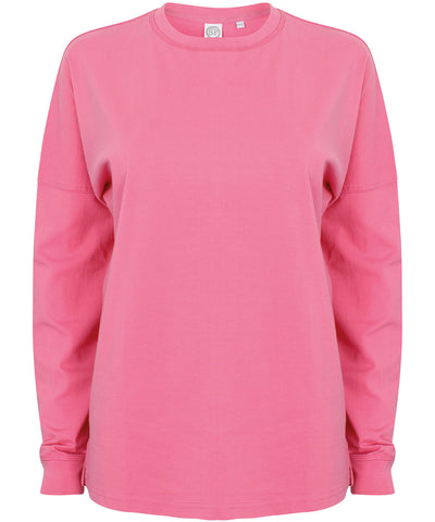 Unisex drop shoulder slogan top