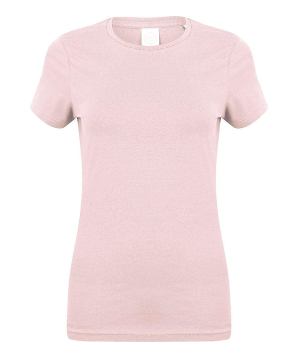 Baby Pink - Feel good women's stretch t-shirt T-Shirts SF Must Haves, Raladeal - Recently Added, Rebrandable, T-Shirts & Vests, Women's Fashion Schoolwear Centres