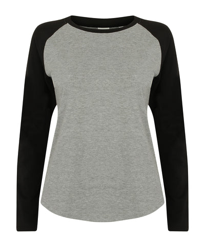 Women's long sleeve baseball t-shirt