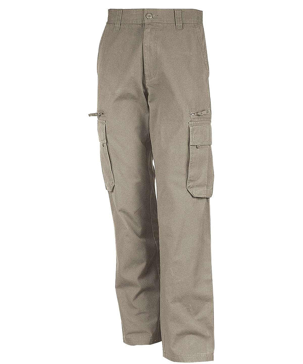 Beige - Multi pocket trousers Trousers Kariban Plus Sizes, Trousers & Shorts, Workwear Schoolwear Centres