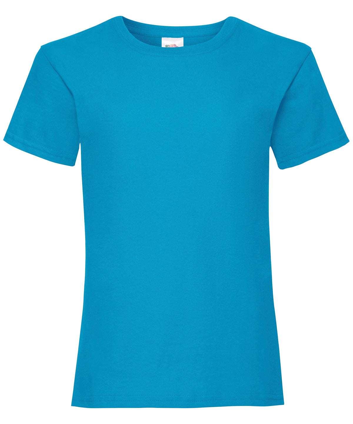 Azure Blue - Girls valueweight T T-Shirts Fruit of the Loom Junior, Must Haves, T-Shirts & Vests Schoolwear Centres