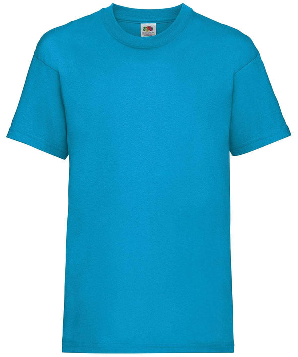 Azure Blue - Kids valueweight T T-Shirts Fruit of the Loom Back to Education, Junior, Must Haves, Price Lock, T-Shirts & Vests Schoolwear Centres