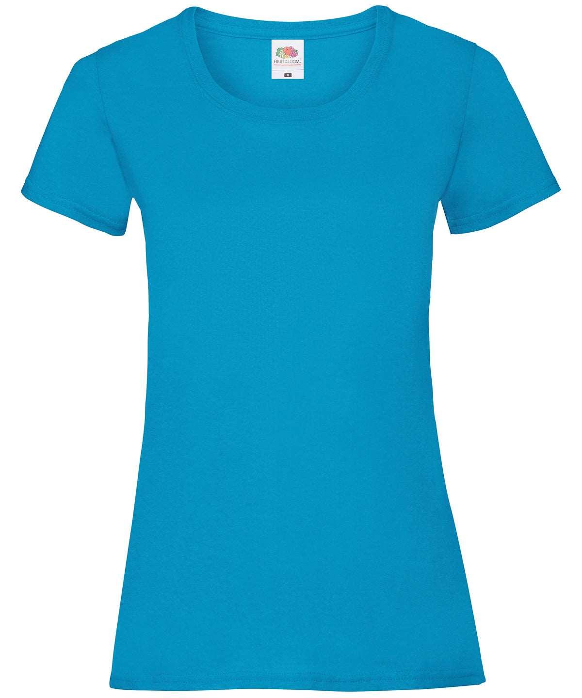 Azure Blue - Women's valueweight T T-Shirts Fruit of the Loom Must Haves, T-Shirts & Vests Schoolwear Centres