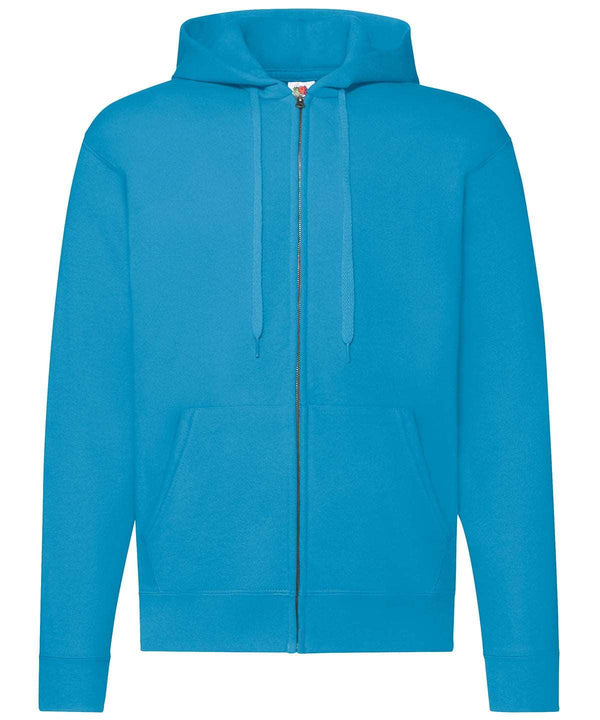 Azure Blue - Classic 80/20 hooded sweatshirt jacket Hoodies Fruit of the Loom Hoodies, Must Haves, New Sizes for 2021, Plus Sizes, Price Lock, Sports & Leisure Schoolwear Centres
