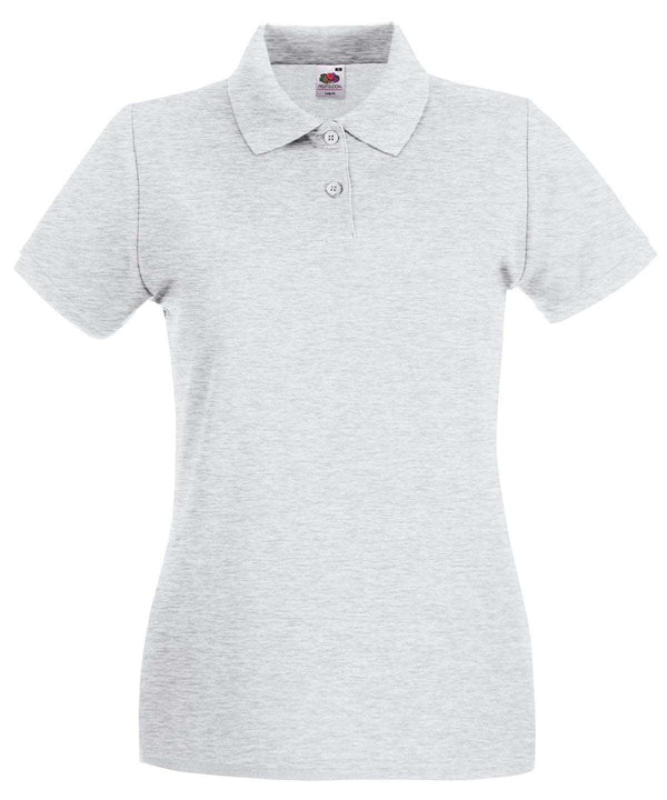 Ash - Women's premium polo Polos Fruit of the Loom Fruit of the Loom Polos, Must Haves, New Colours For 2022, Polos & Casual, Raladeal - Recently Added Schoolwear Centres