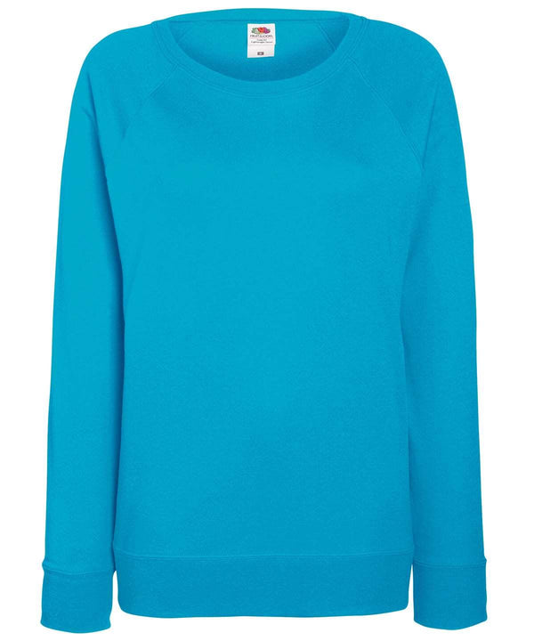 Azure Blue - Women's lightweight raglan sweatshirt Sweatshirts Fruit of the Loom Must Haves, Sweatshirts, Women's Fashion Schoolwear Centres